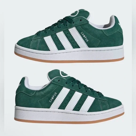 NWT Adidas Campus 00s Dark Green Sneakers J Size 5.5 W7 - Picture 7 of 16